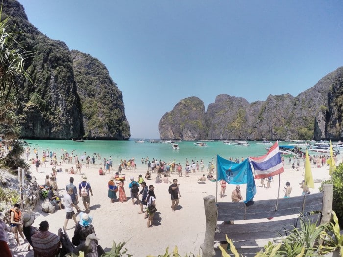 the beach