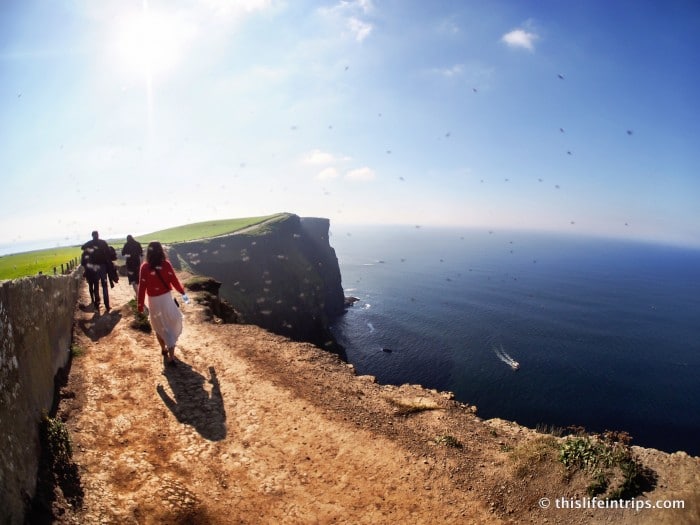 walk along the Cliffs of Moher