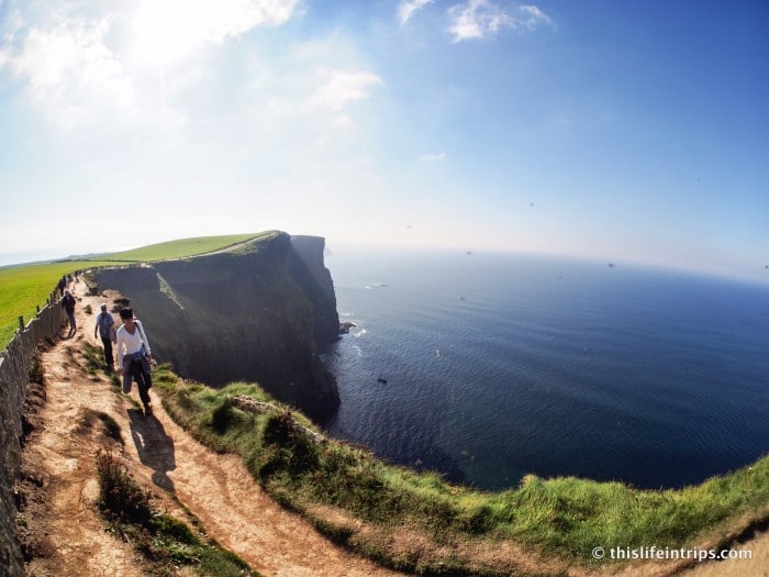 walk along the Cliffs of Moher