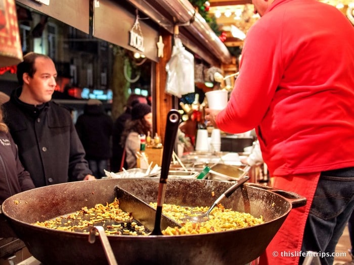 Indulge in seasonal delights at the Christmas market in Luxembourg City.