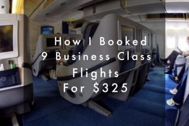 How I Booked 9 Business Class Flights for $325