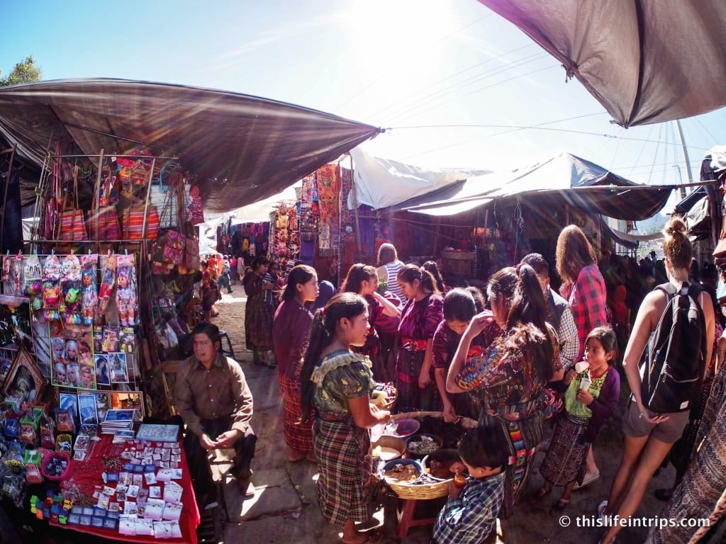 Shopping for unique treasures at Chichicastenango Market.