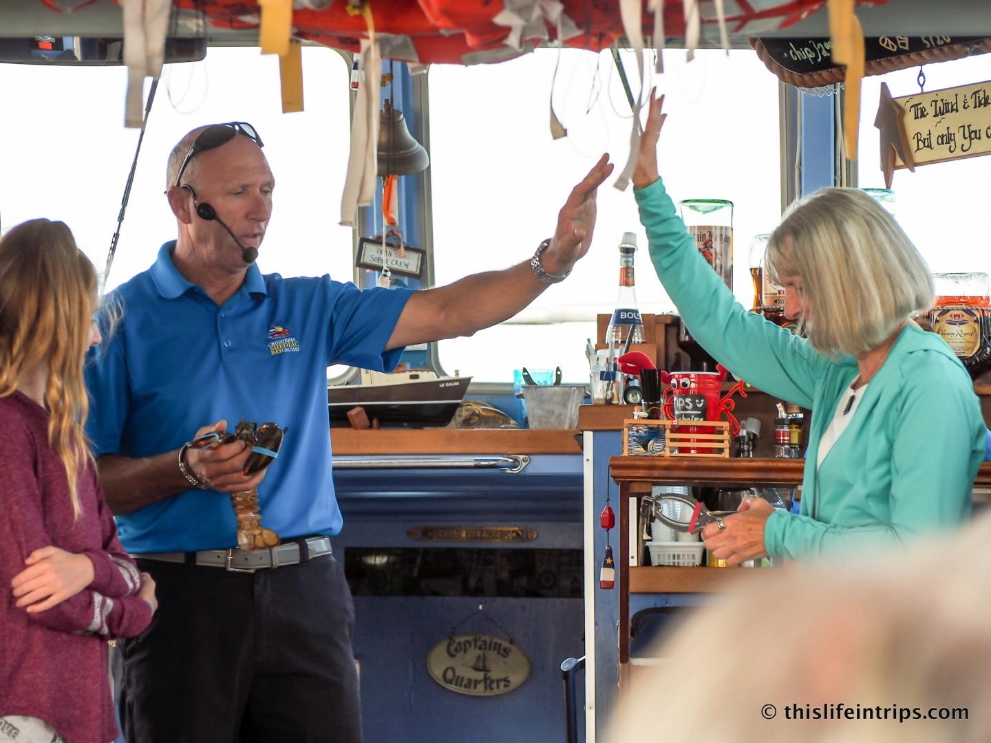 Engaging audiences about Shediac's lobster industry on the cruise
