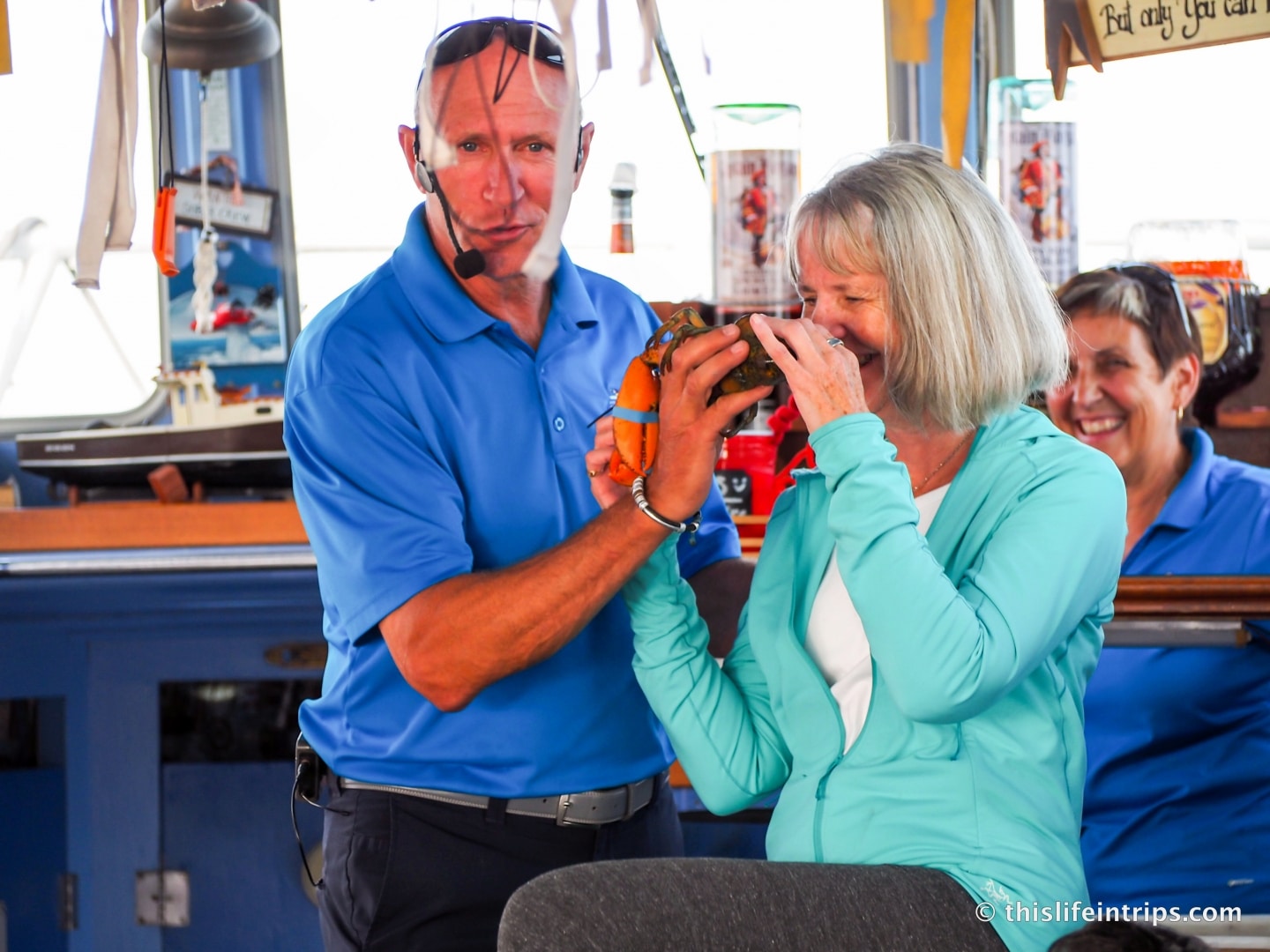 Our guide giving us entertaining and engaging lobster information