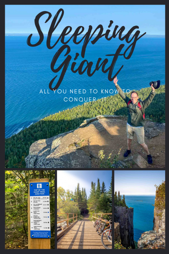Hiking the Sleeping Giant pinterest image
