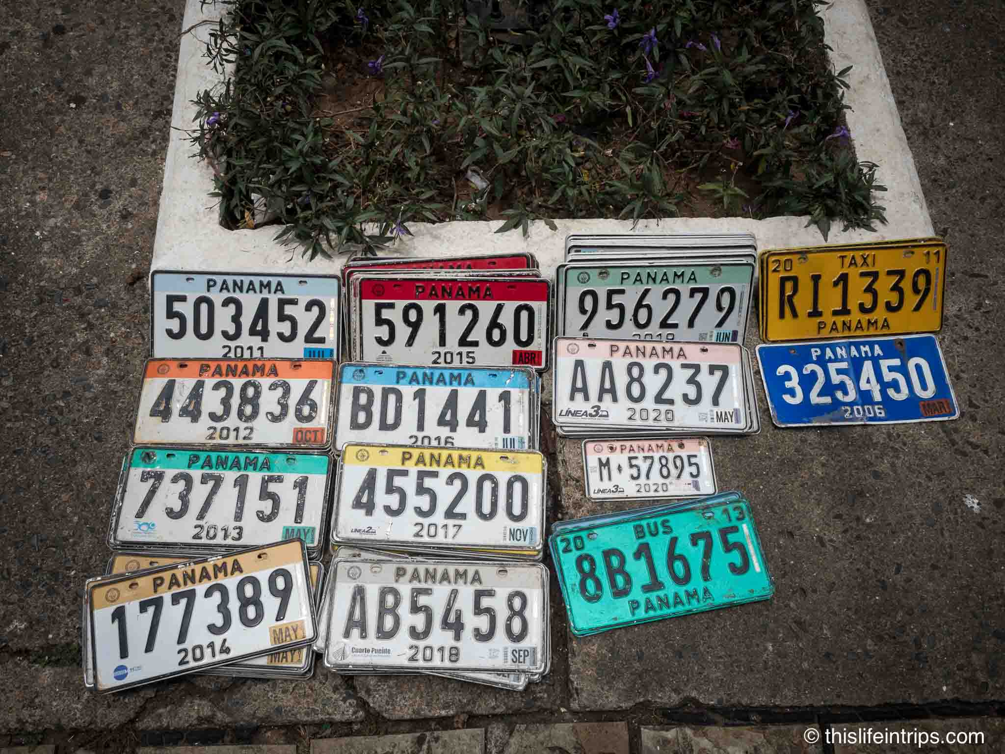 Panama plate numbers