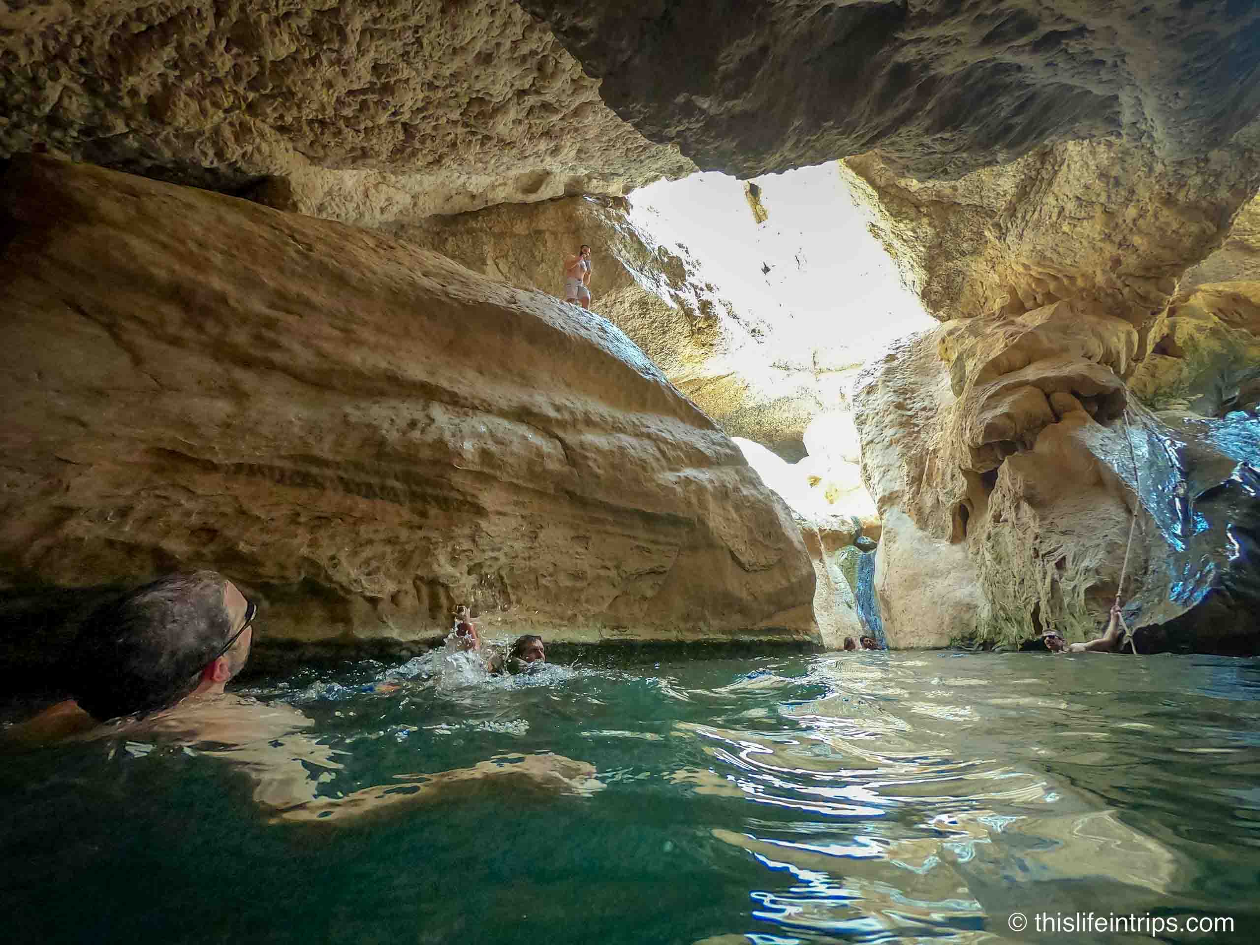 Discovering the beauty of Wadi Ash Shab's waterfalls