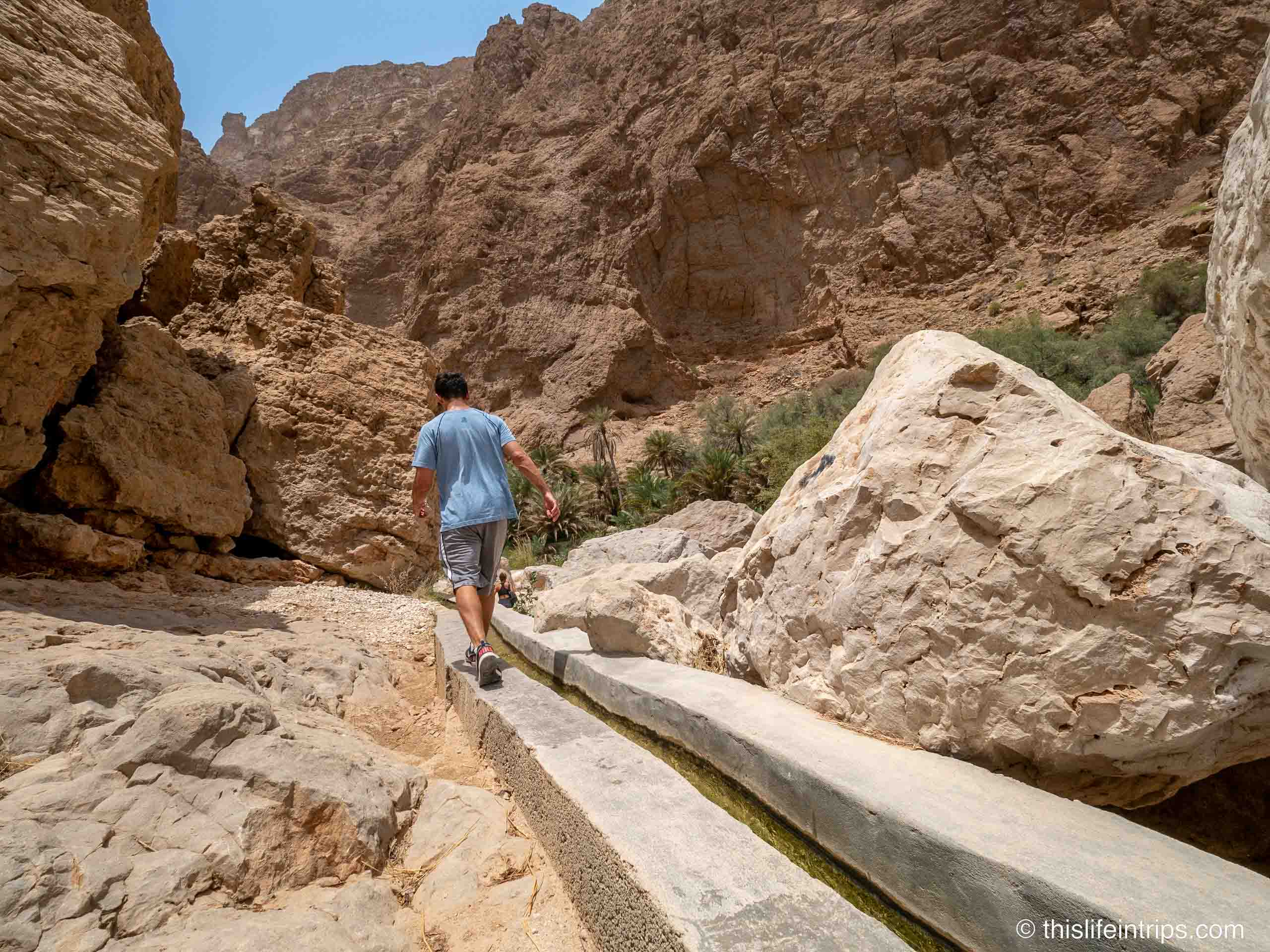 the thrill of trekking in Wadi Ash Shab
