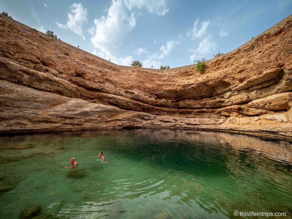 Enjoy a dip in the turquoise waters of Bimmah Sinkhole
