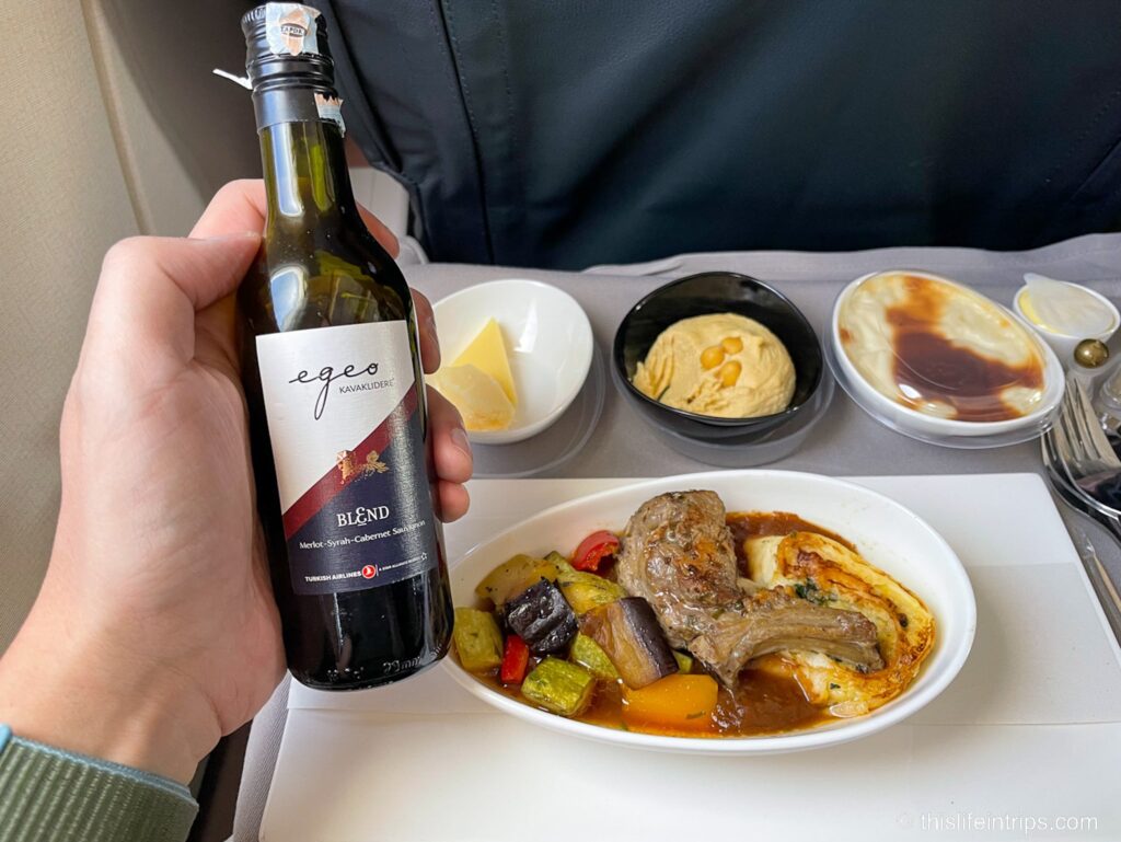 Turkish Air A320 Business Class food Review