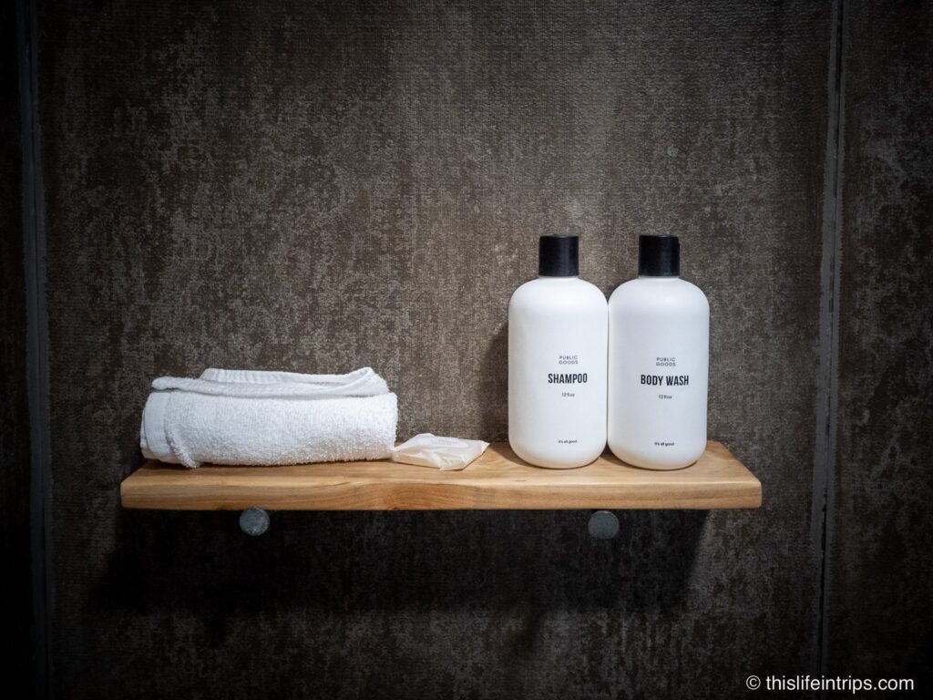 Impressive bathroom amenities