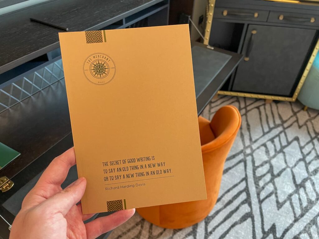 Merchant Hotel Buku note book