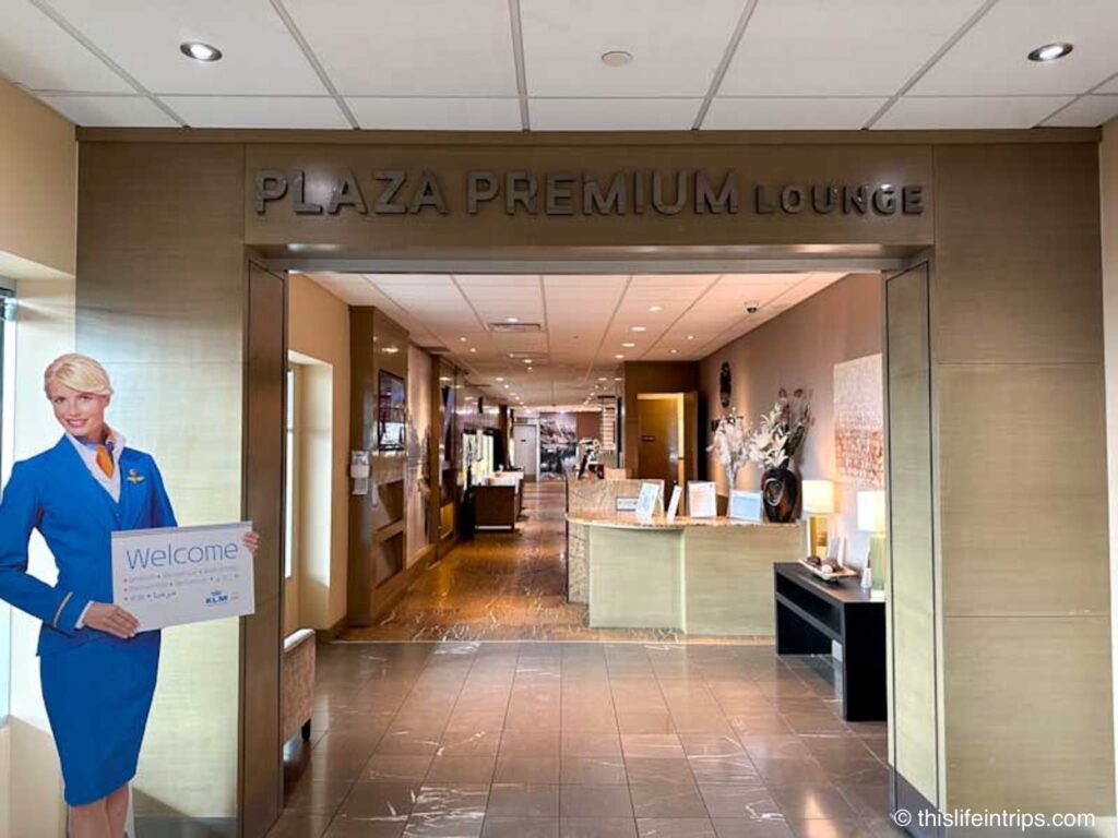 Entrance to the Edmonton Plaza Premium lounge