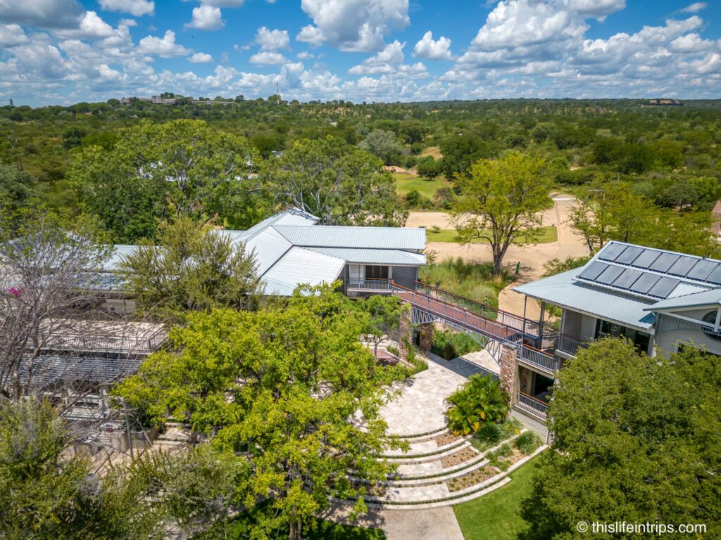 Palm River Hotel from a drone