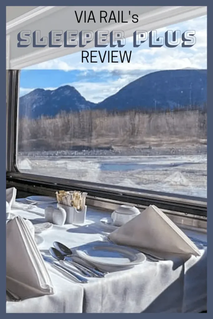 VIA Rail Vancouver to Edmonton Sleeper Class Plus review pinterest image