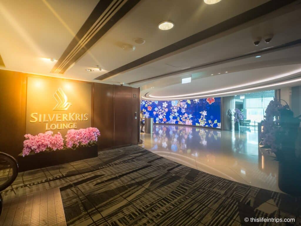 Entrance to the Business Class SilverKris Lounge