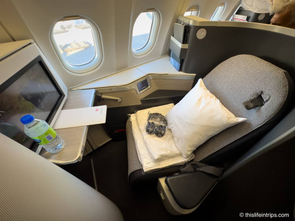 Air Canada A330 business class seat