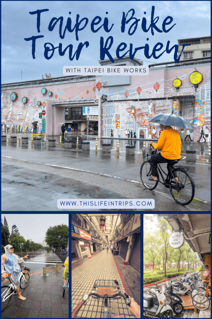 Taipei Bike Tour sharable Pinterest image