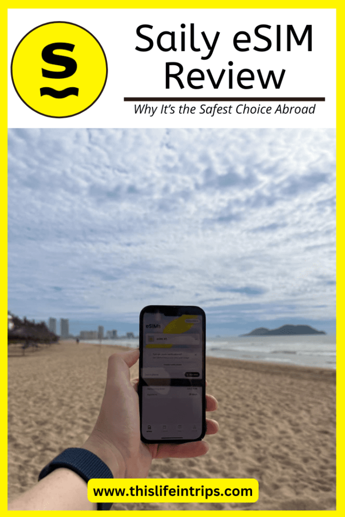 Saily eSIM review pinterest image