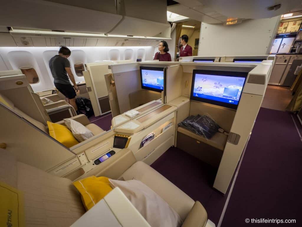 Thai Airways 777-300er first class cabin