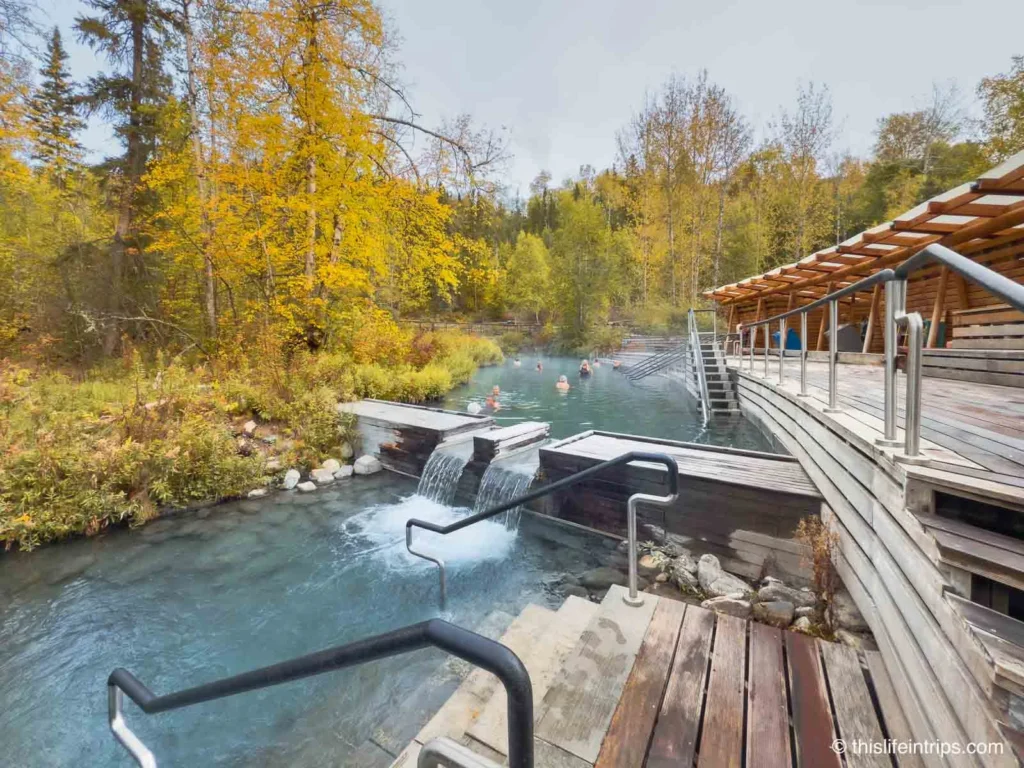 Modern day Liard River Hot Springs