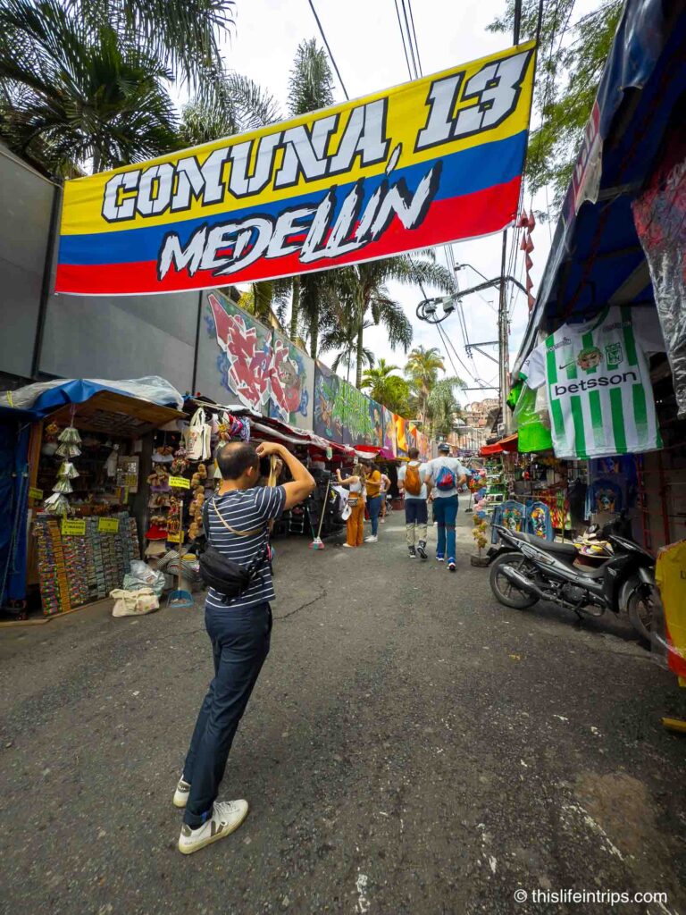 Enterance to Comuna 13 in Medellín