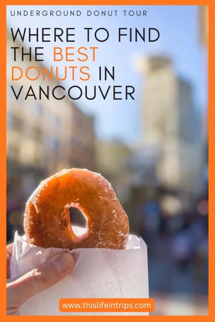 best donut in Vancouver shareable pinterest image