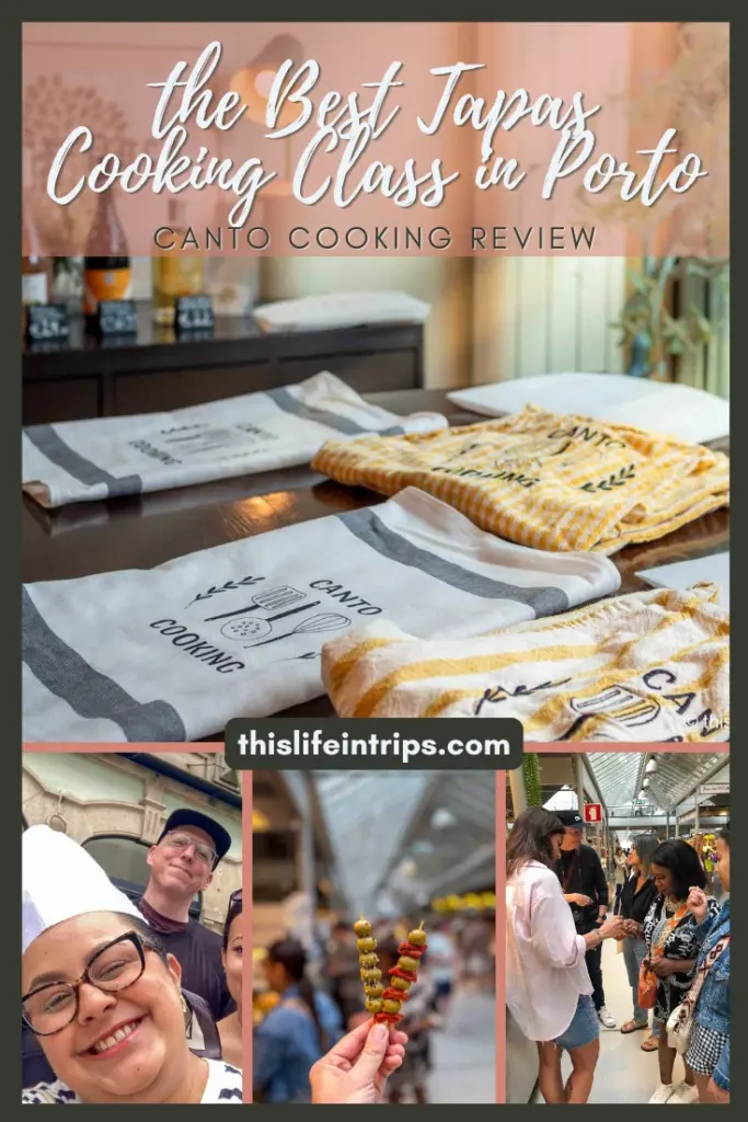 Canto Cooking Porto tapas review pinterest image