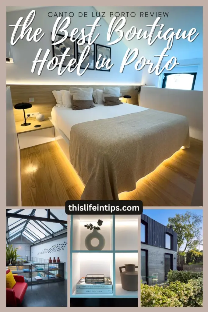 Canto de Luz where to stay in Porto Portugal pinterest image