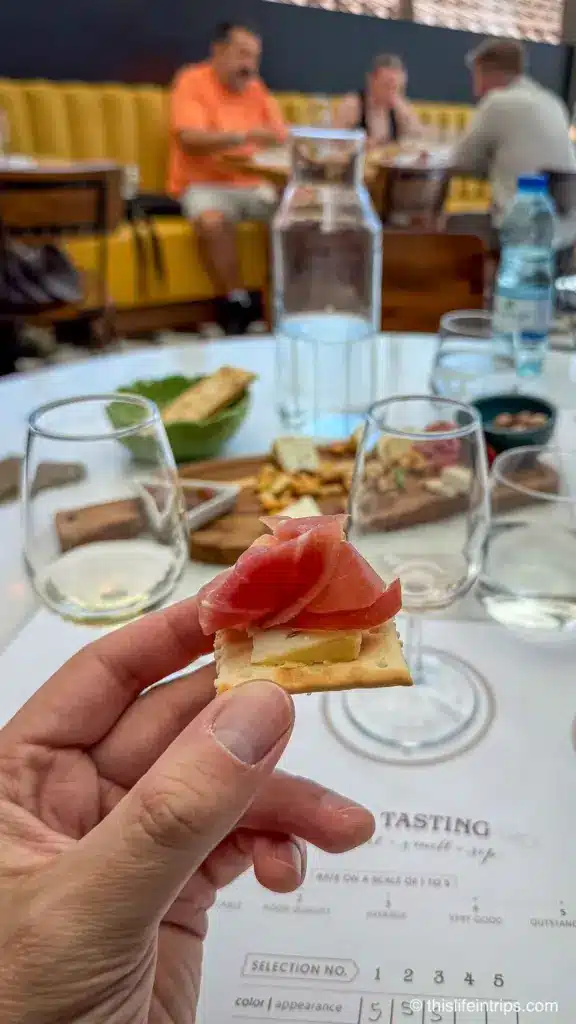 food pairing on a wine tasting tour Porto experience