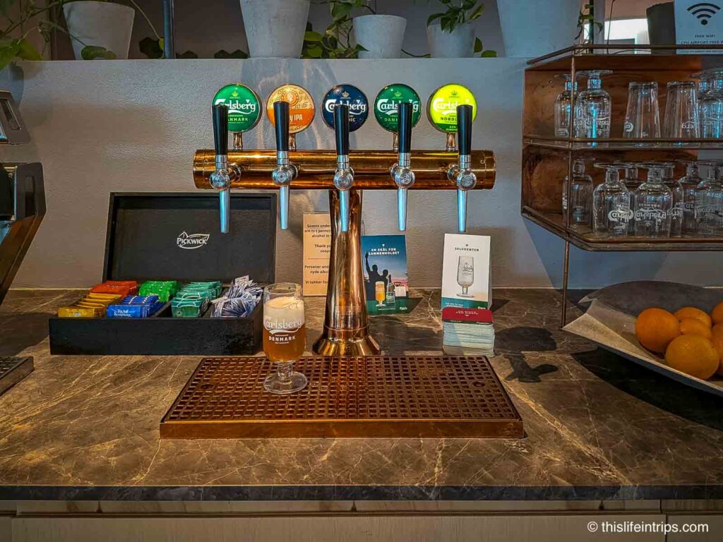 Carlsberg lounge beer selection