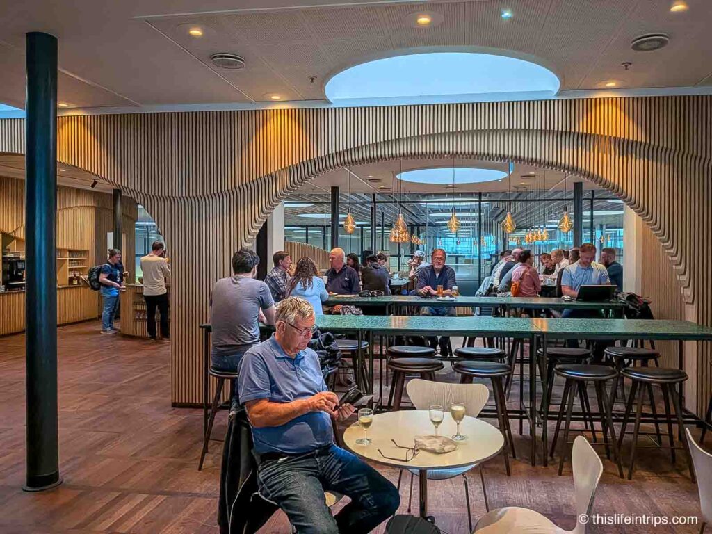 A very busy Carlsberg Aviator Lounge
