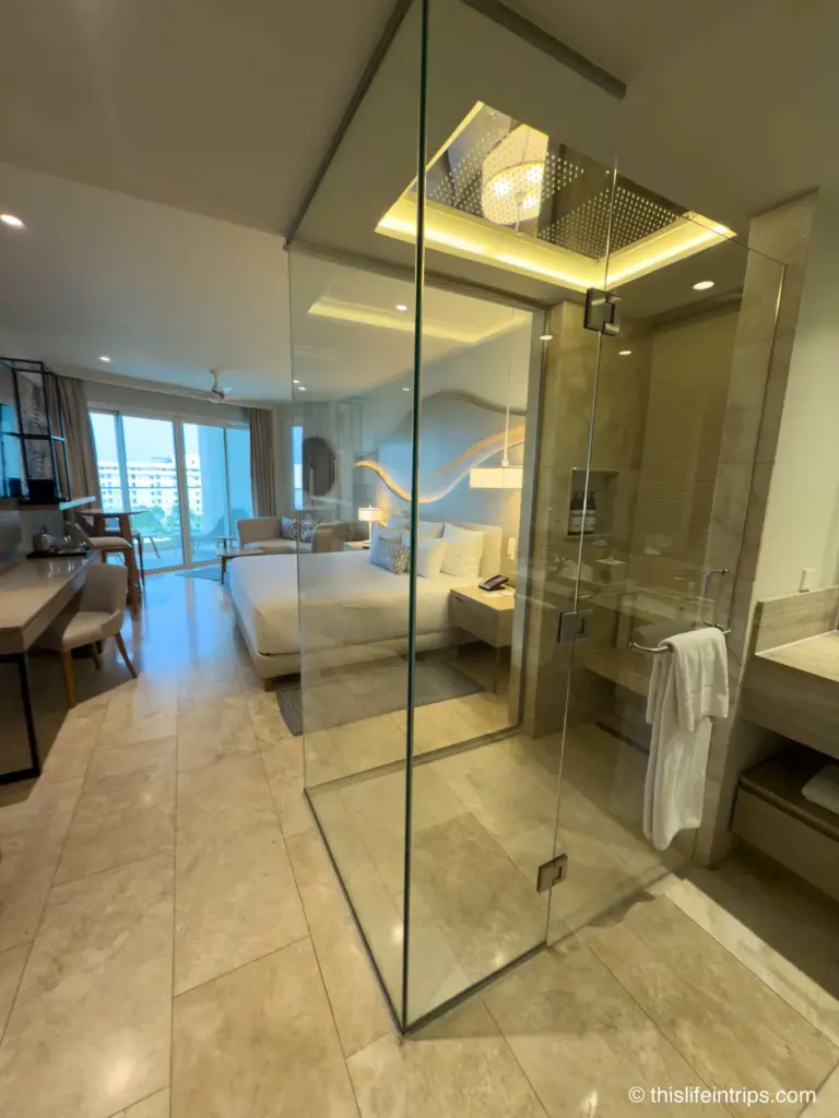 Shower at the Breathless Cancun Soul Resort