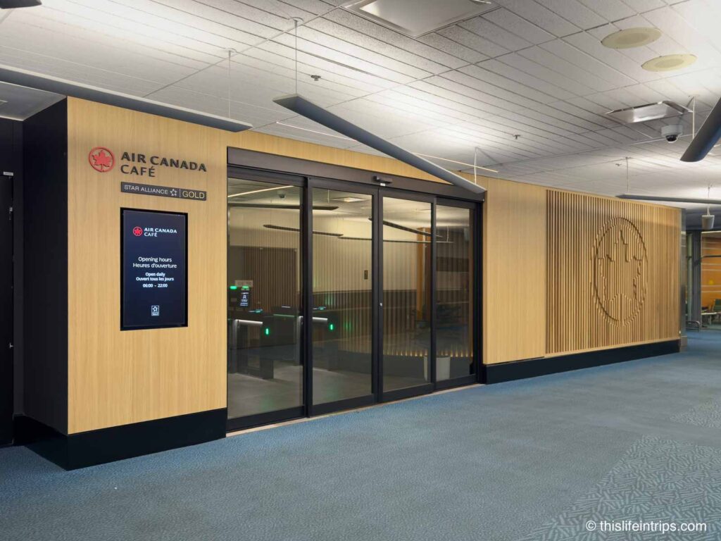Air Canada Cafe Vancouver near gate C50 entrance
