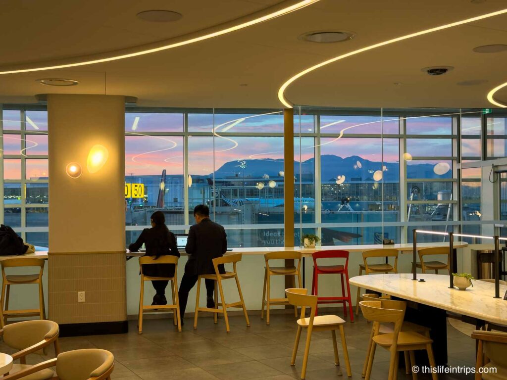 Inside the YVR Air Canada Cafe