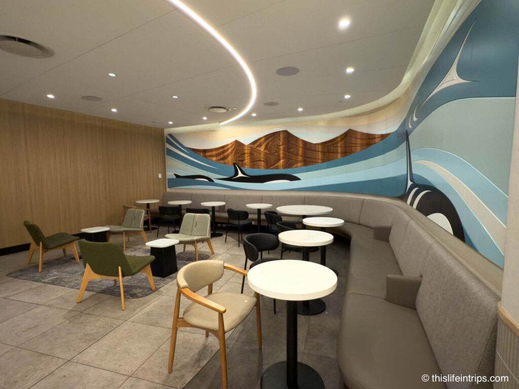 Artwork at the Air Canada Cafe C50 gate location