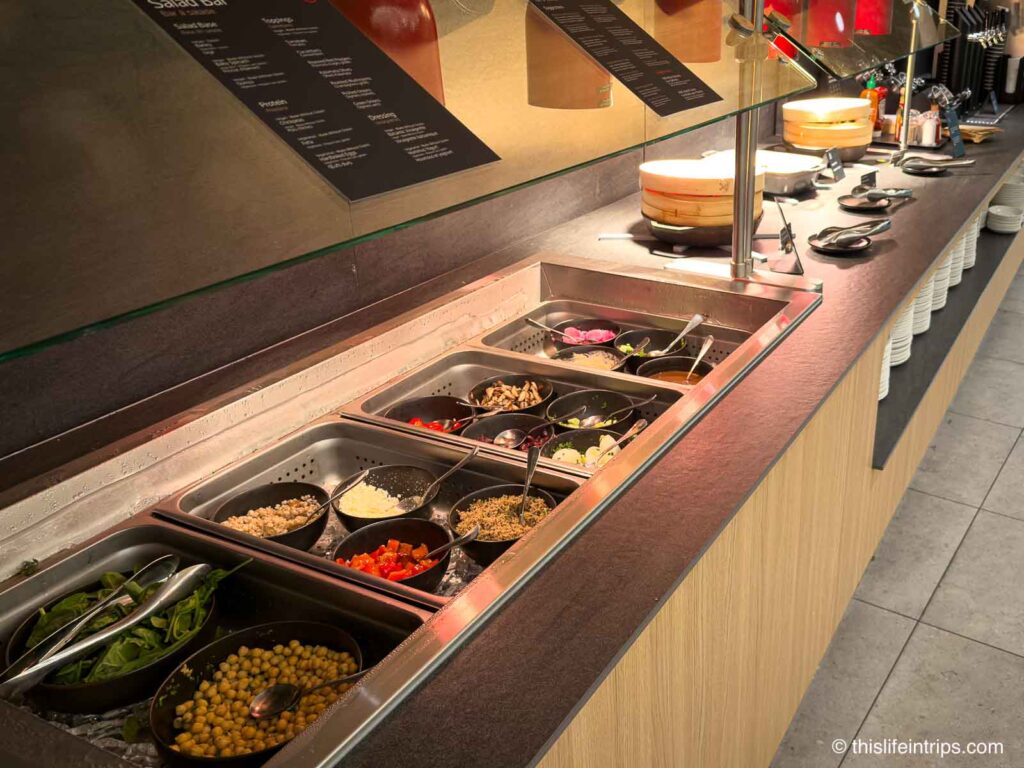 YVR Air Canada Cafe salad bar