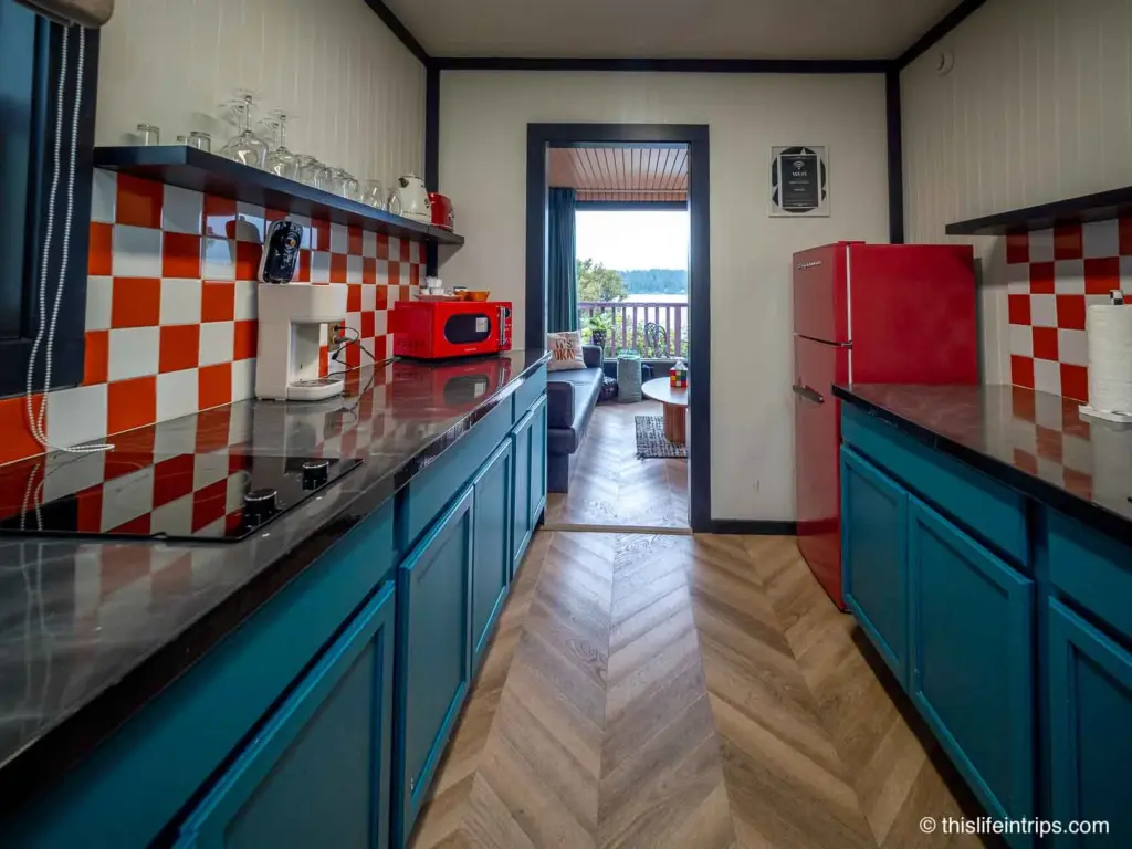 The Record Room Kitchen Oregon Coast cabin rentals